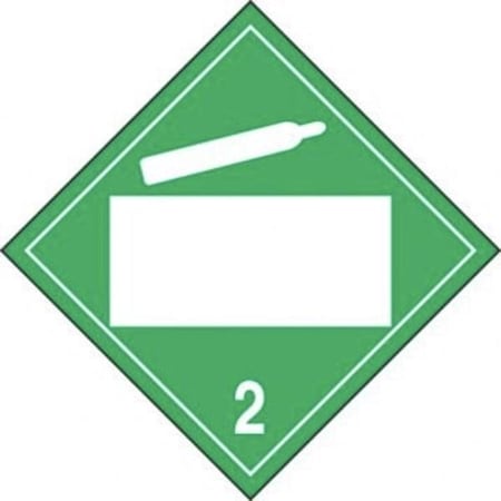 Accuform BLANK DOT PLACARD HAZARD CLASS 2 MPL4DG2ARM25 MPL4DG2ARM25